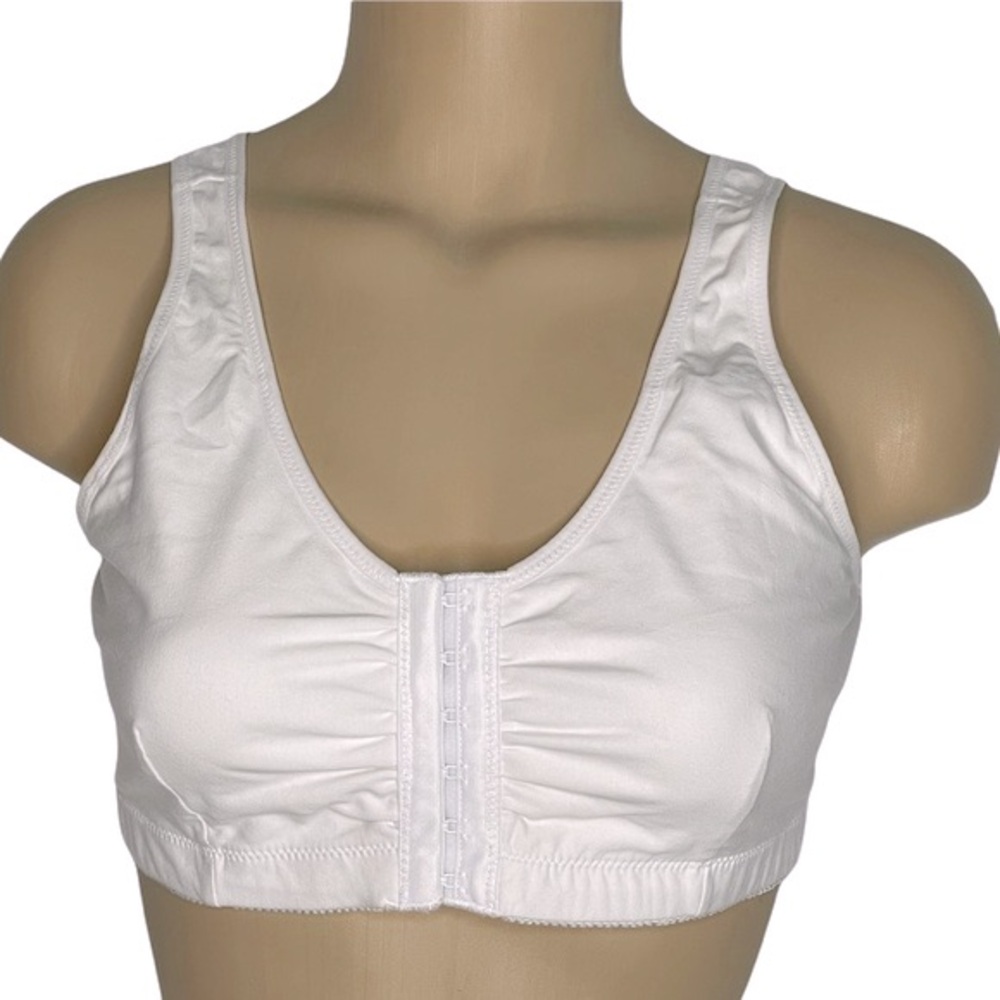 Mastectomy Bra ABC American Breast Care Style 110 White Leisure Size Large 40 42